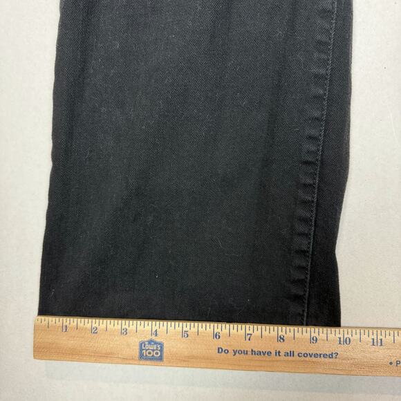 Venezia Jeans Womens 2 Petite Black Denim Stretch High-Rise Bootcut Leg Classic - Picture 13 of 14